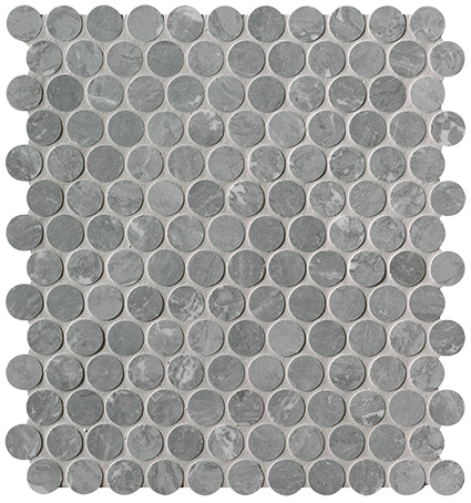 плитка Roma Diamond Grigio Superiore Round Mosaico 29.5x32.5