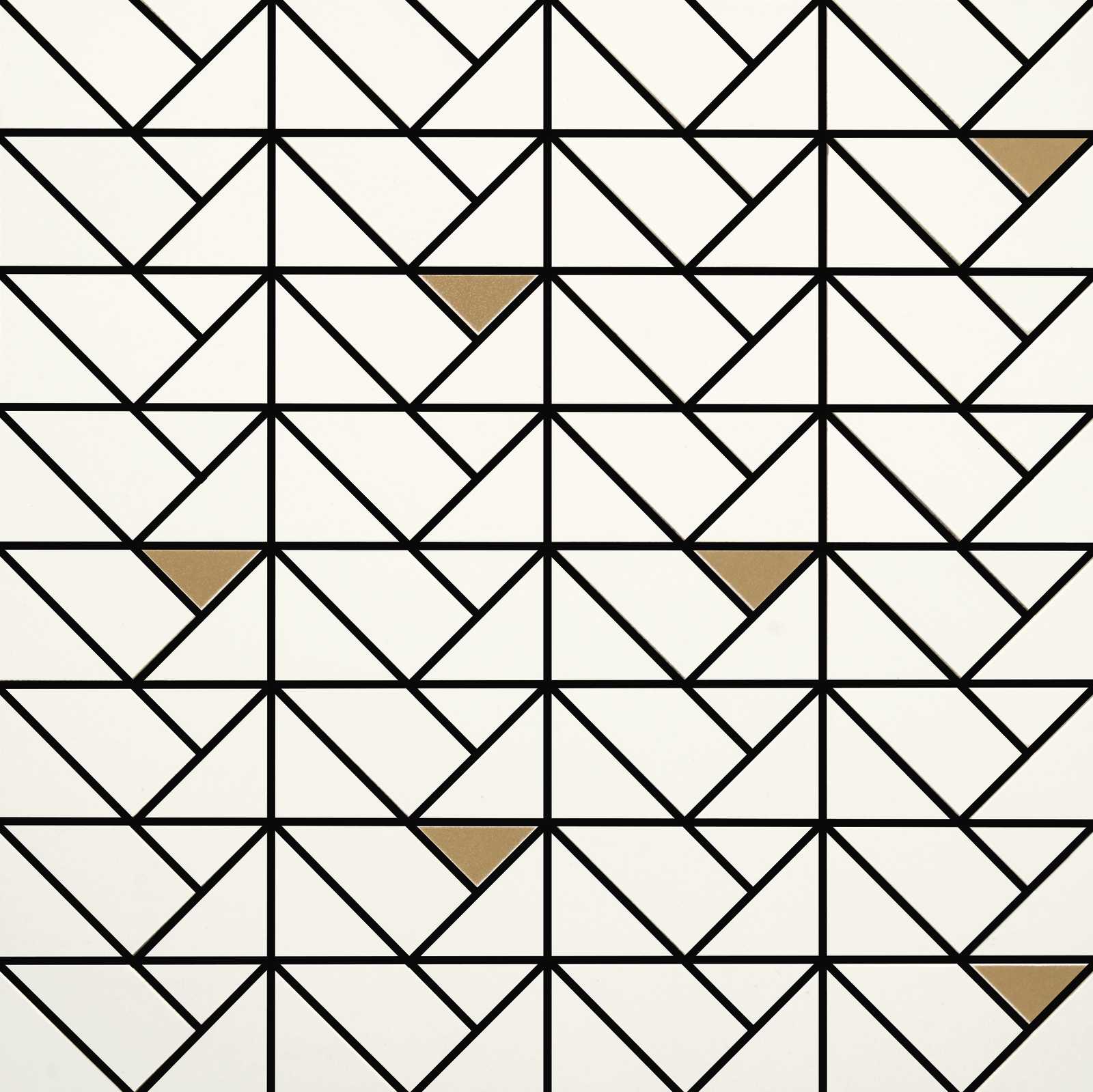 плитка Eclettica Mosaico bronze white 40x40