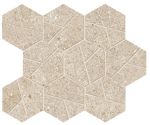 плитка Boost Stone Cream Mosaico Hek 25x28.5