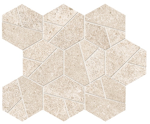 плитка Boost Stone Ivory Mosaico Hek 25x28.5